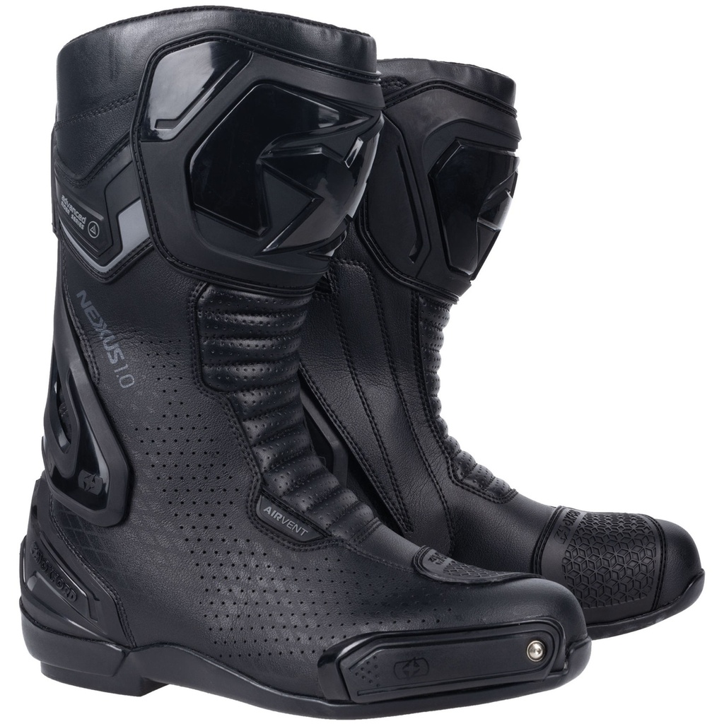 [5001413-3832720] Oxford Nexus 1.0 Air Motorcycle Boots (UK 6.5 / Eur 40, Black)