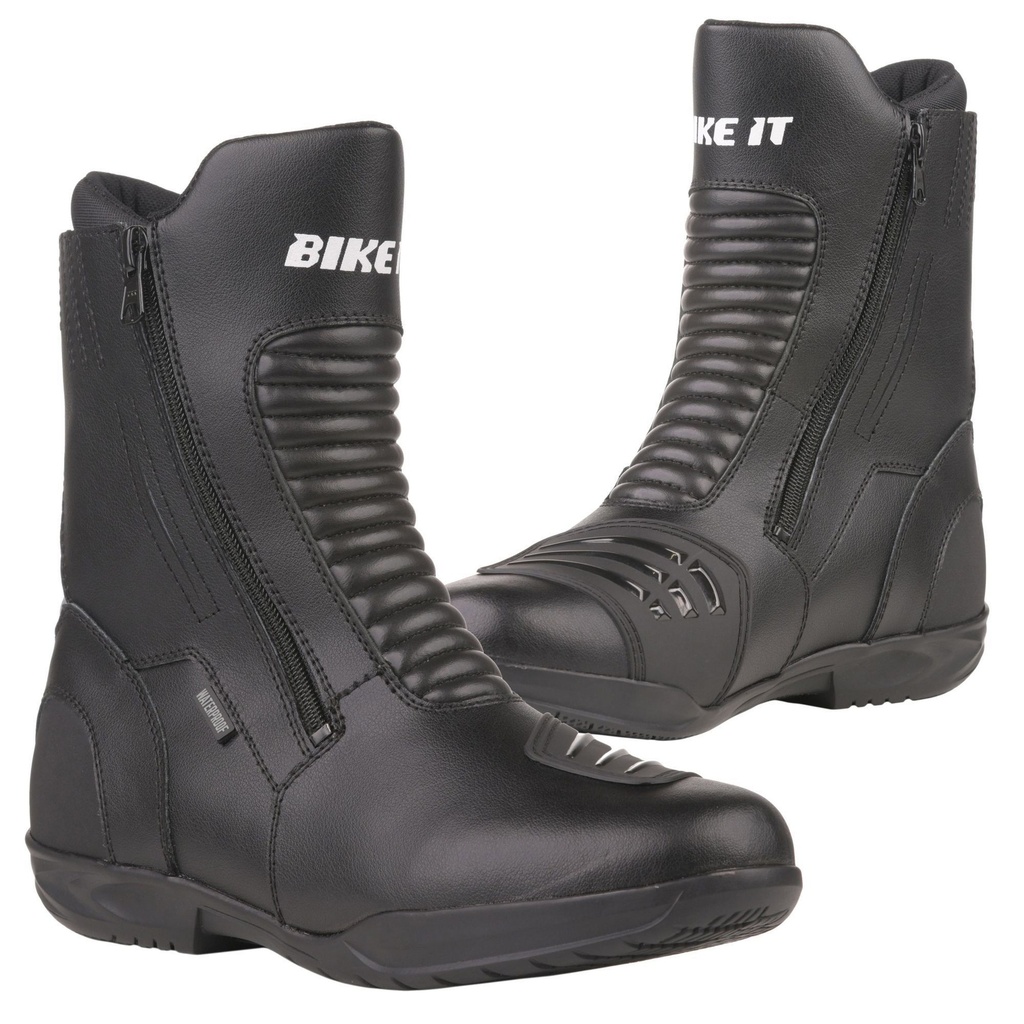 [5000369-3464249] Bike-It Preto Waterproof Motorcycle Boots (UK 8 / Eur 42)