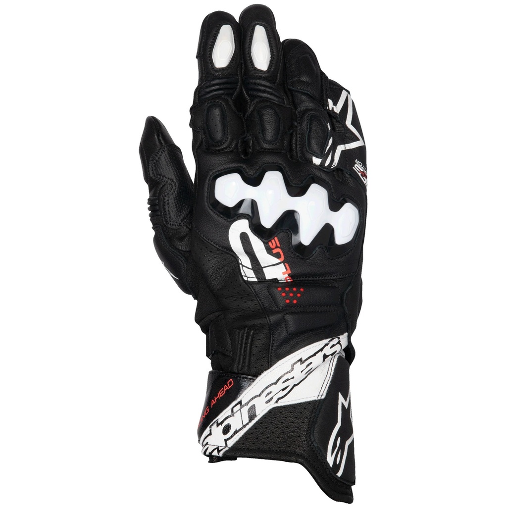 [5001955-3864211] Alpinestars GP Plus R V3 Leather Motorcycle Gloves (S, Black / White)