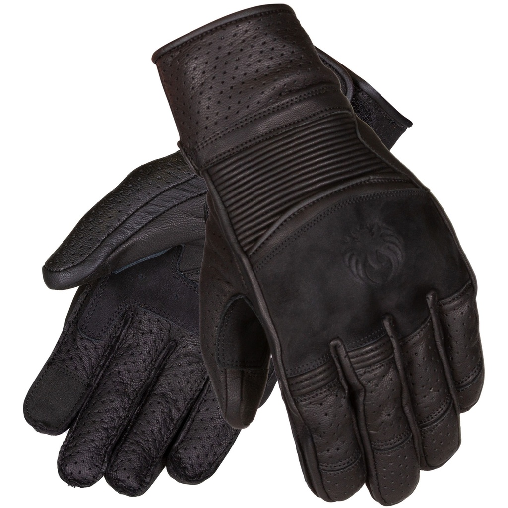 [5002008-3871624] Merlin Imperial D30 Leather Motorcycle Gloves (S, Black)