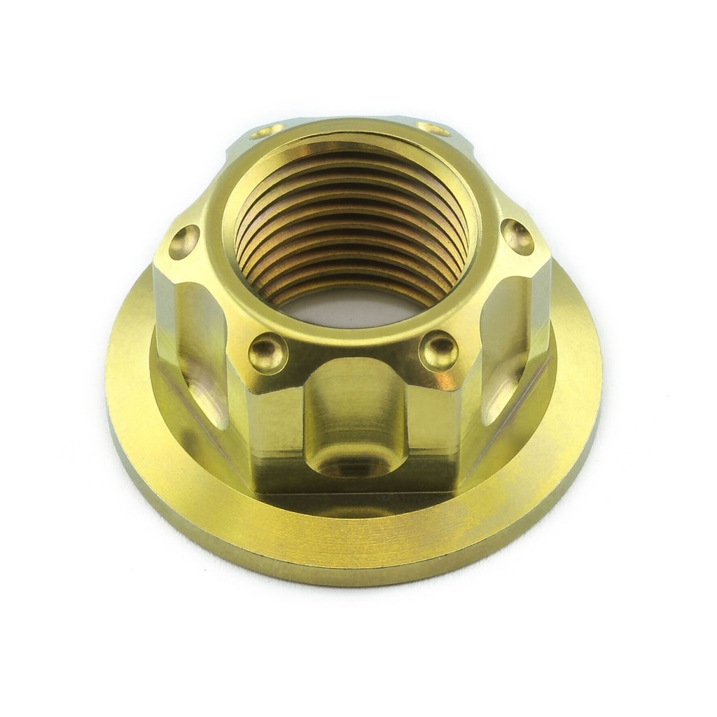 Pro-Bolt Titanium Swingarm Pivot Flanged Nut