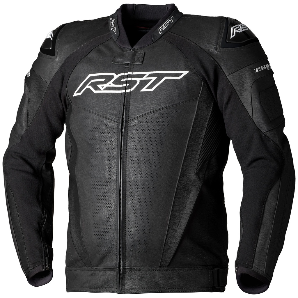[5001555-3820114] RST Tractech Evo 5 CE Leather Motorcycle Jacket (UK 44 / Eur 54, Black / Black / Black)