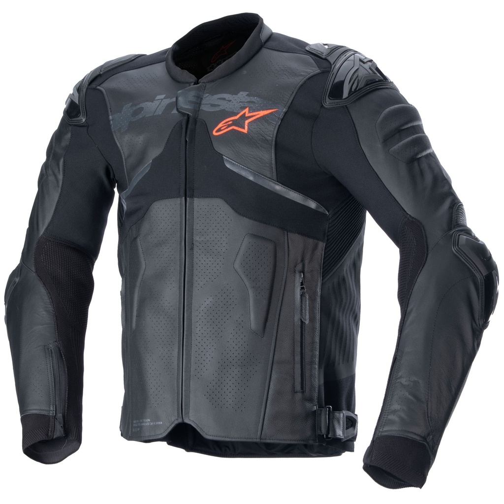 [5001576-3822628] Alpinestars Atem V5 Leather Motorcycle Jacket (50, Black)