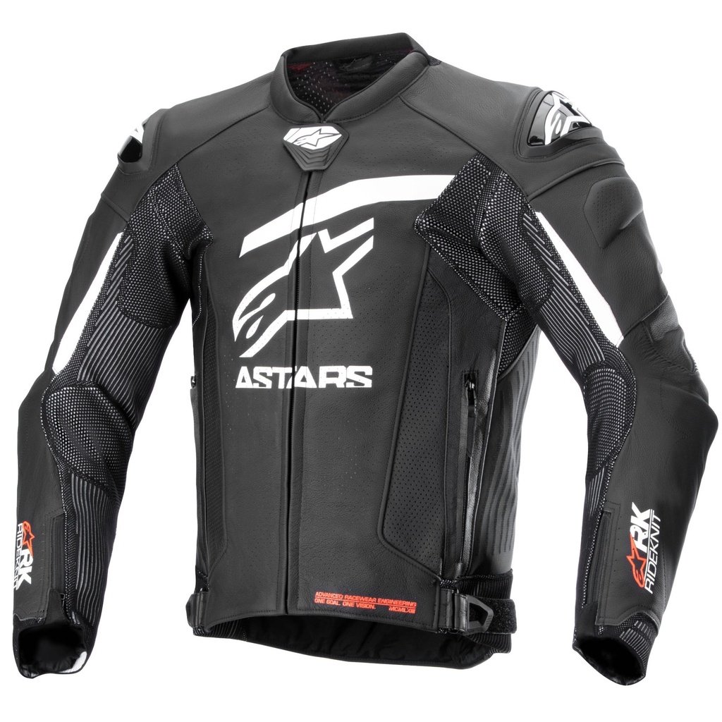 [5001583-3822586] Alpinestars GP Plus R V4 Rideknit Leather Motorcycle Jacket (50, Black / Black)