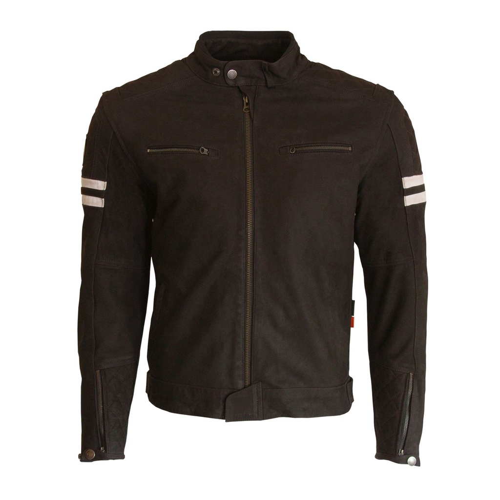 [5000433-3612832] Merlin Hixon II D3O Motorcycle Leather Jacket (UK 38, Black)