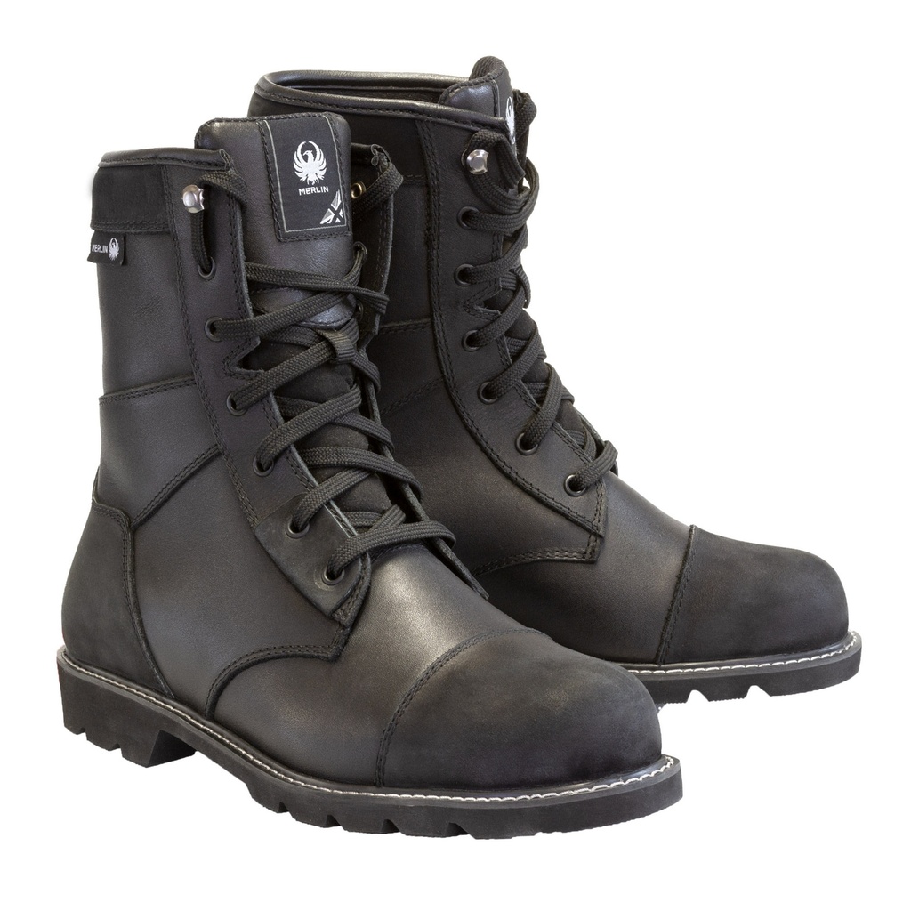 Merlin Bandit D3O Leather Waterproof Motorcycle Boots