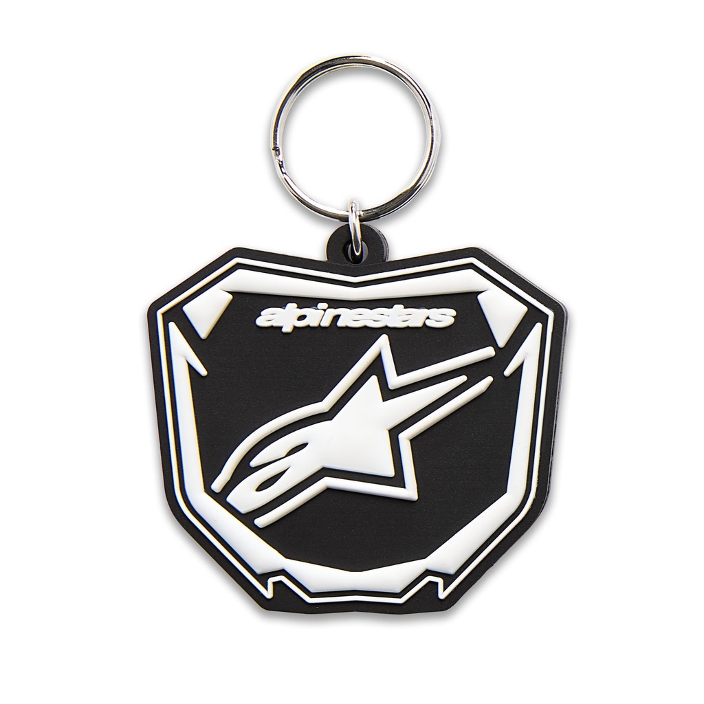 [7002462-3897442] Alpinestars Plate Key Fob (Black / White)