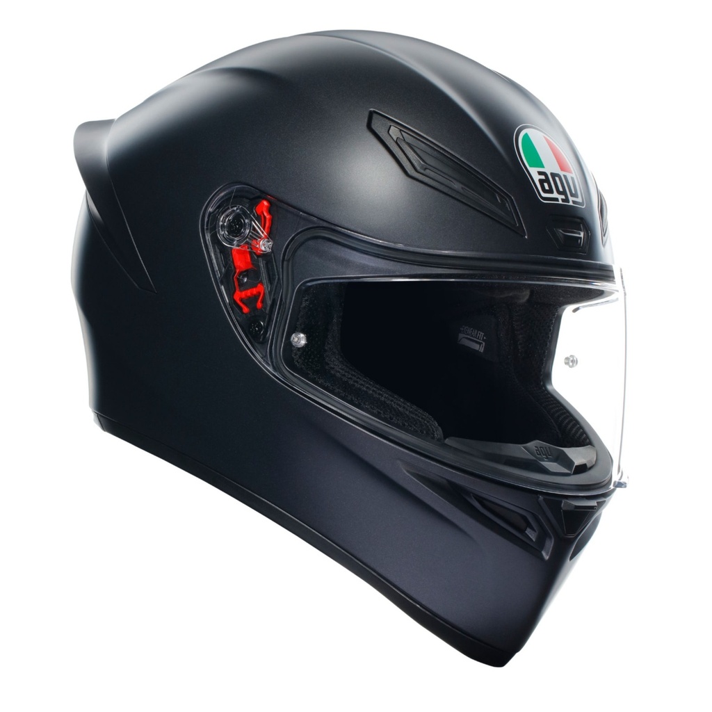 [5000623-3463970] AGV K1-S Plain Motorcycle Helmet (M (57-58cm), Black)