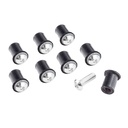 Bike-It Screen Fairing Bolt Kit - Pack Of 8 - Silver
