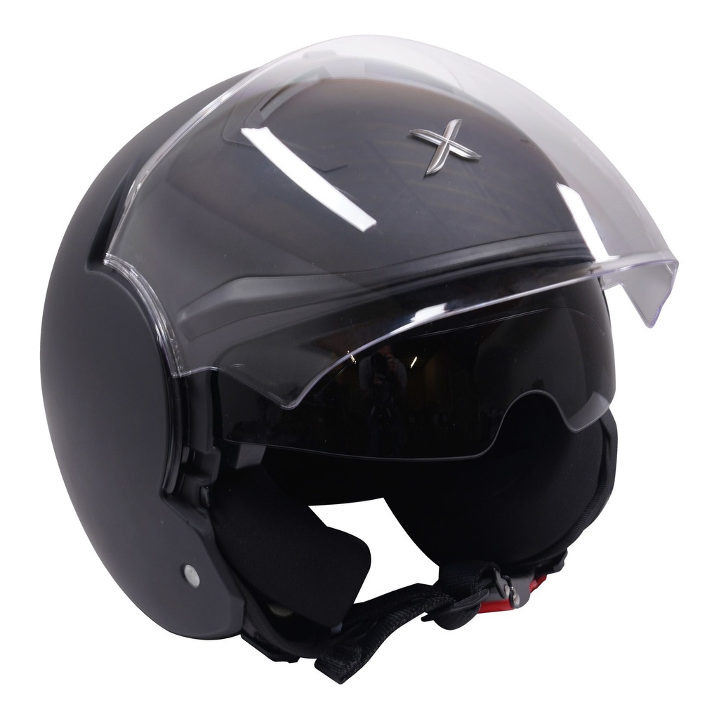 [5001692-3829443] Axor Striker Plain Motorcycle Helmet (M (57-58cm))
