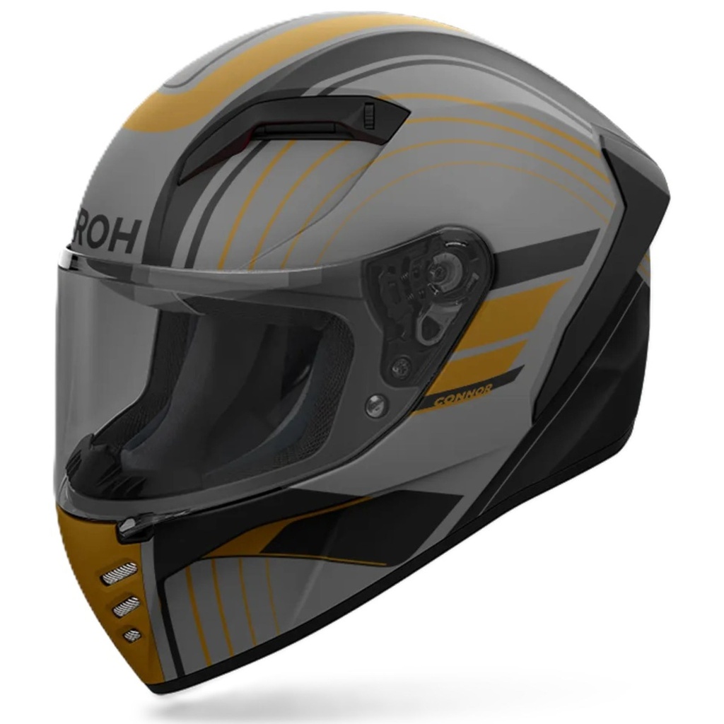 [5001659-3829332] Airoh Connor Graphic Motorcycle Helmet (M (57-58cm), Achieve Matt Bronze)
