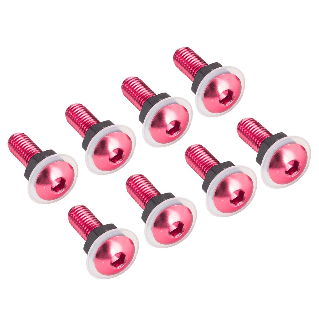 Bike-It Screen Bolt Kit - Pack of 8 - Red