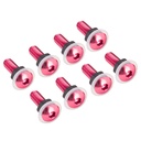 Bike-It Screen Bolt Kit - Pack of 8 - Red