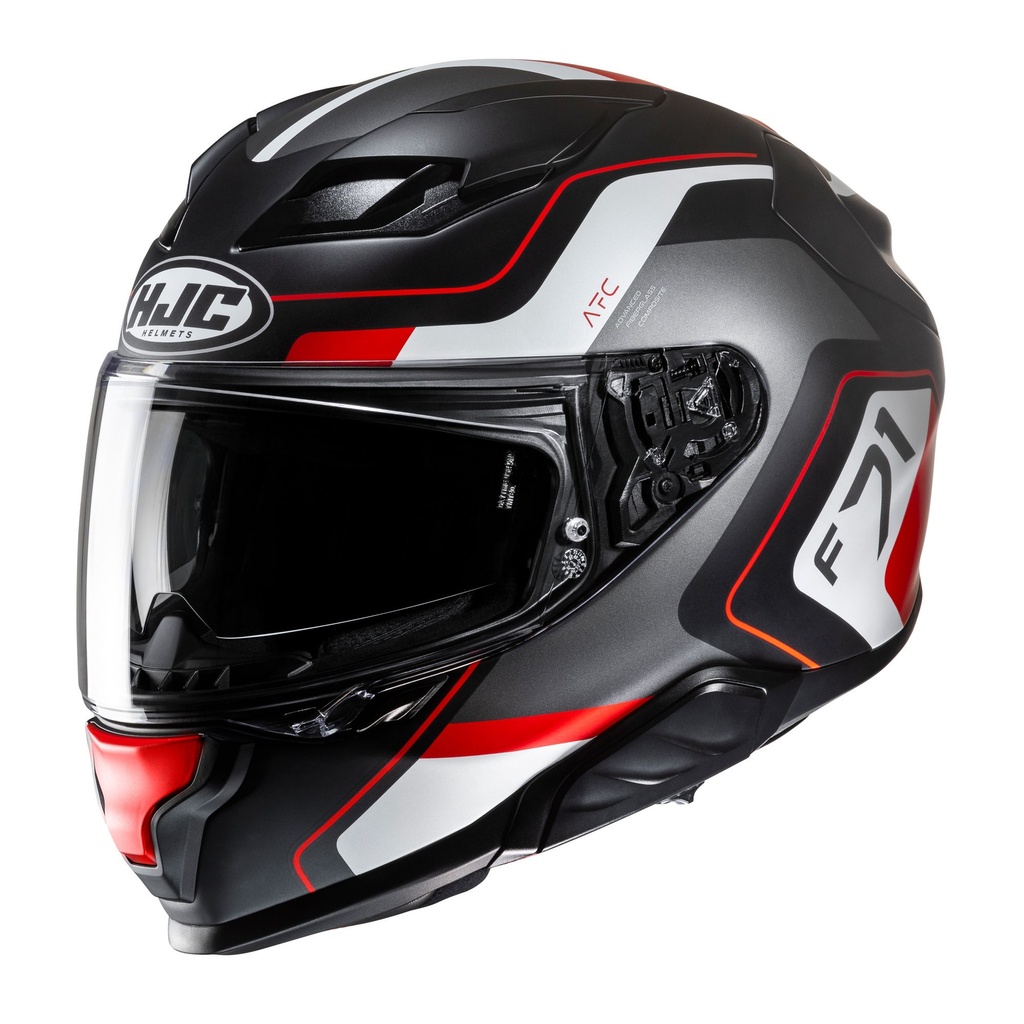 [5001441-3821576] HJC F71 Graphic Motorcycle Helmet (M (57-58cm), Arcan Red)