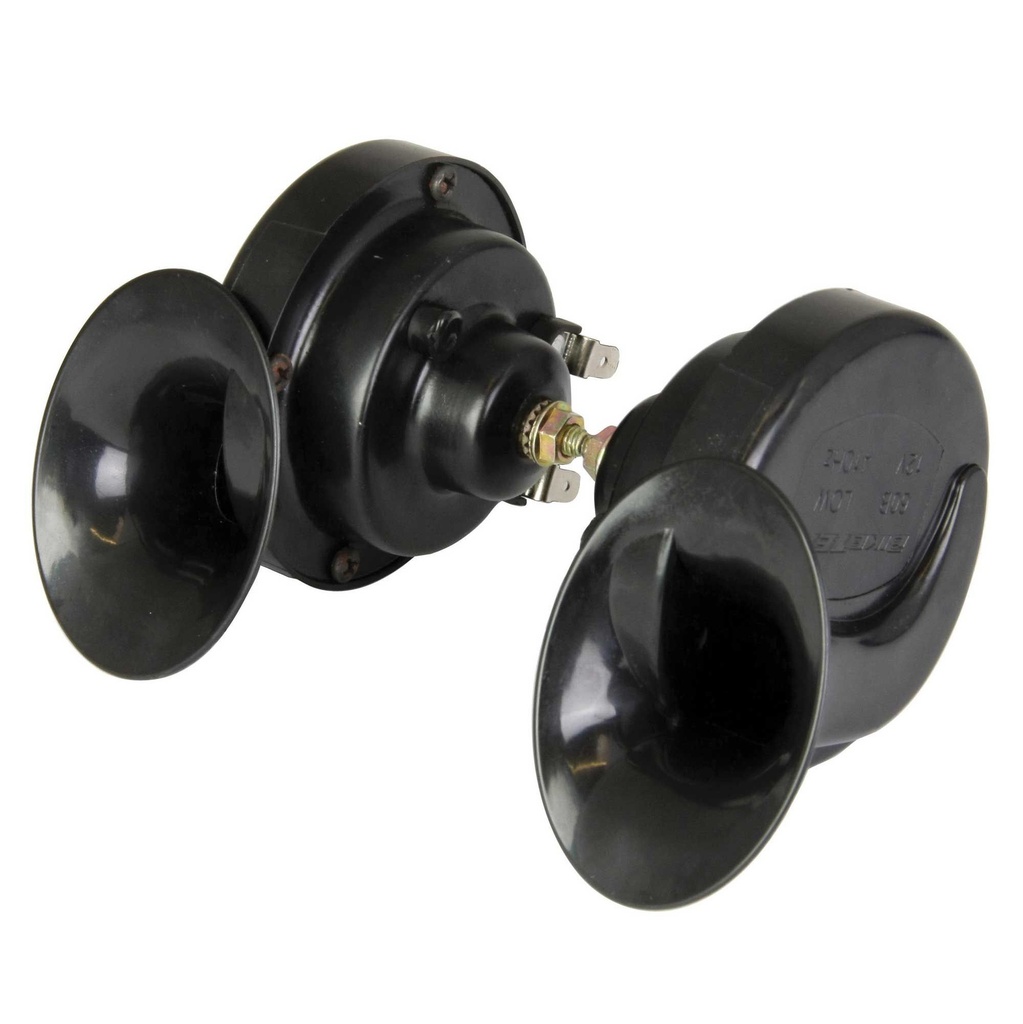 Bike-It Twin 12V Horn - Translucent Black - Pair