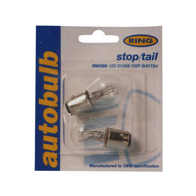 [372993-1502318] Ring Brake Bulbs (BAY15d, Stop and Tail)