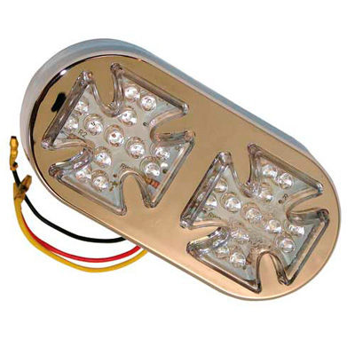 [BIKRLTLED06] Bike-It Maltese Cross LED Rear Light