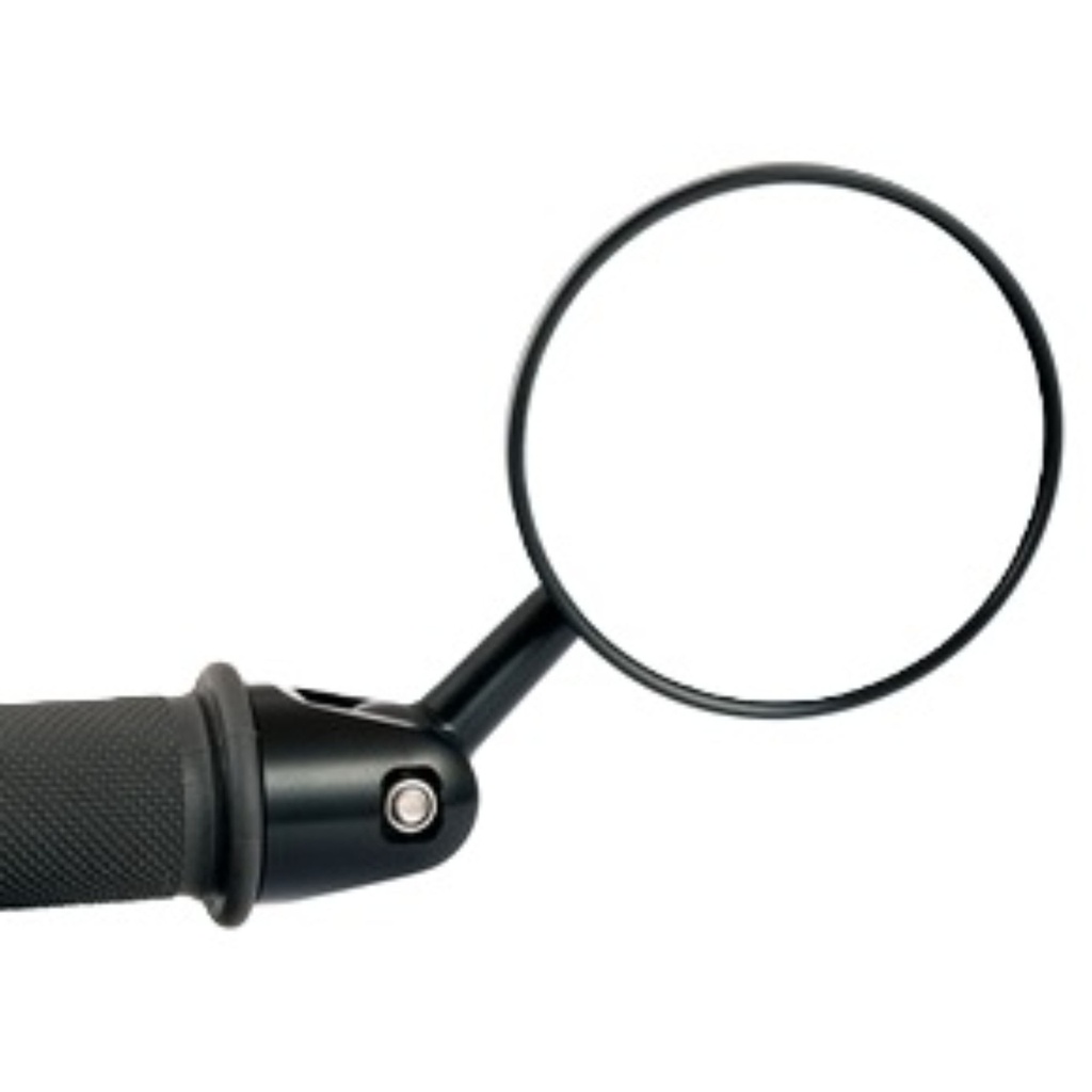 [5002285-3886657] Oberon Performance Adjustable Racing Bezel Motorcycle Mirror (M6 Handlebar Adaptor, Black)