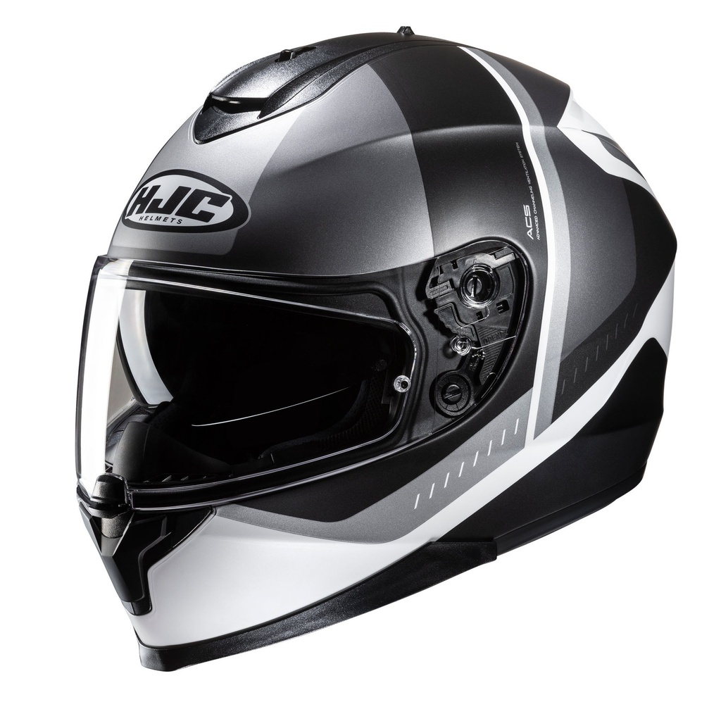 [5001435-3821321] HJC C70N Graphic Motorcycle Helmet (M (57-58cm), Alia Black)