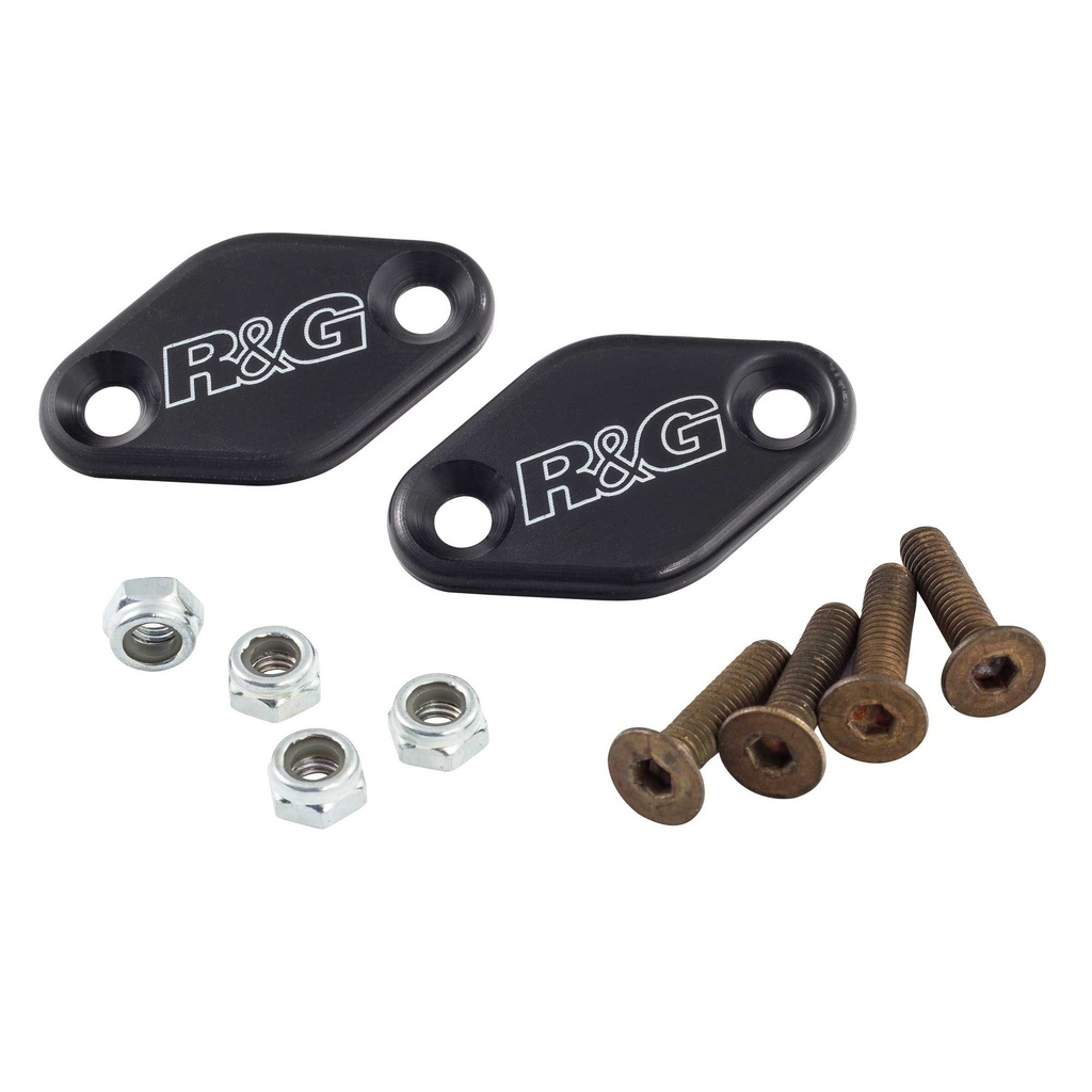 [RGPMBP0030BK] R&G Motorcycle Mirror Blanking Plates