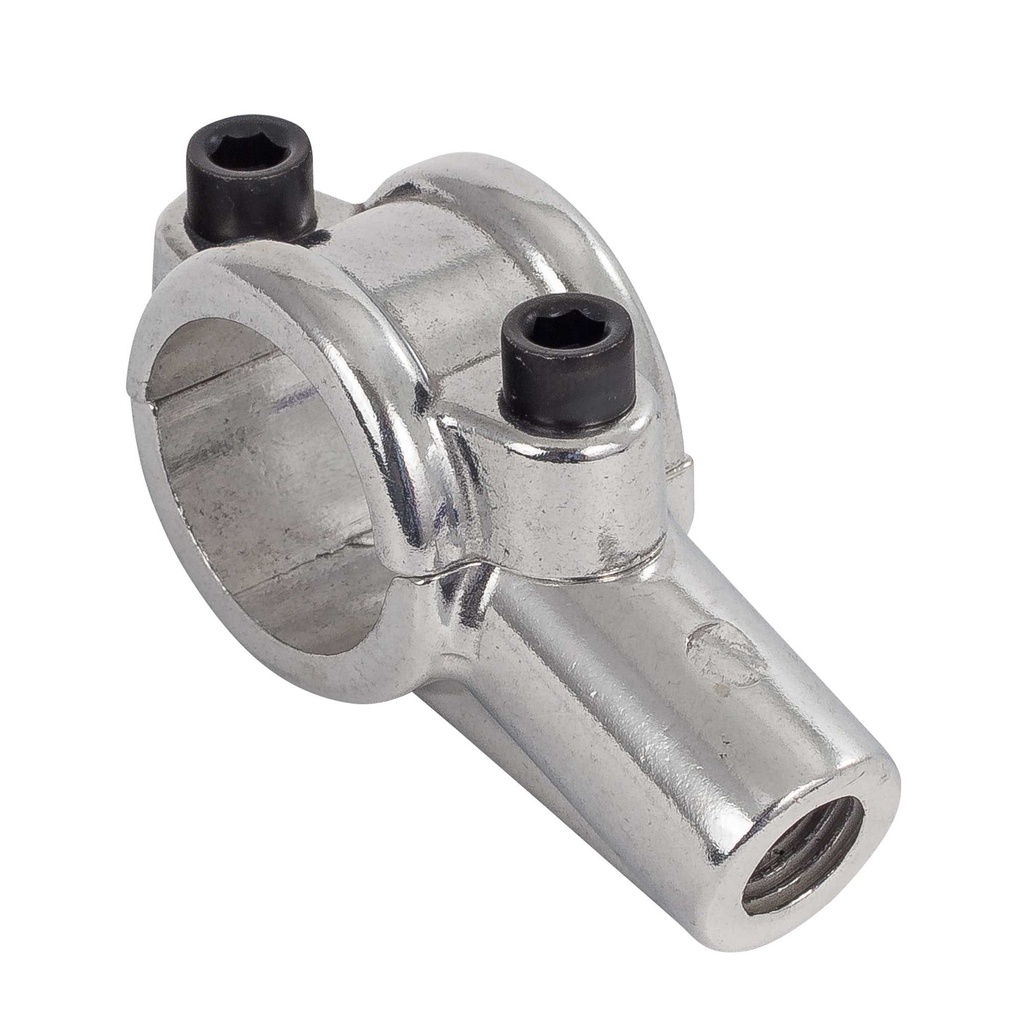 [UBR209-30101] Warrior Handlebar Mirror Mount Adaptor (Silver) 10mm Thread