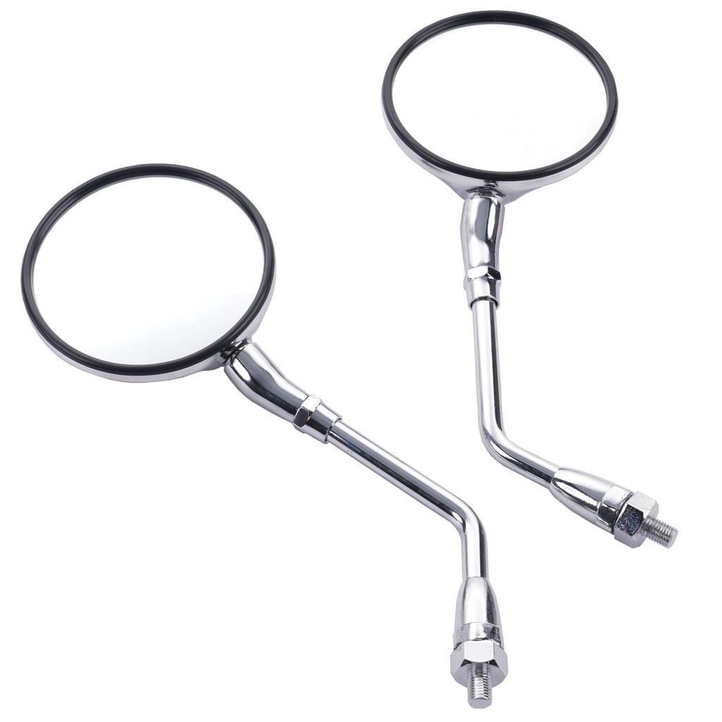 [BIKMRU056] Bike-It Universal Motorcycle Round Mirror Set