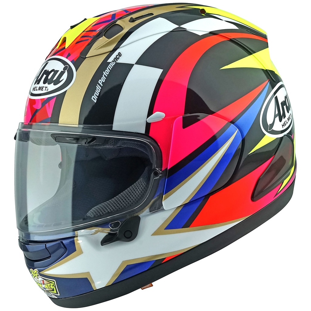 [5001535-3819145] Arai RX-7V EVO Schwantz 30th Anniversary Replica Motorcycle Helmet (M (57-58cm))