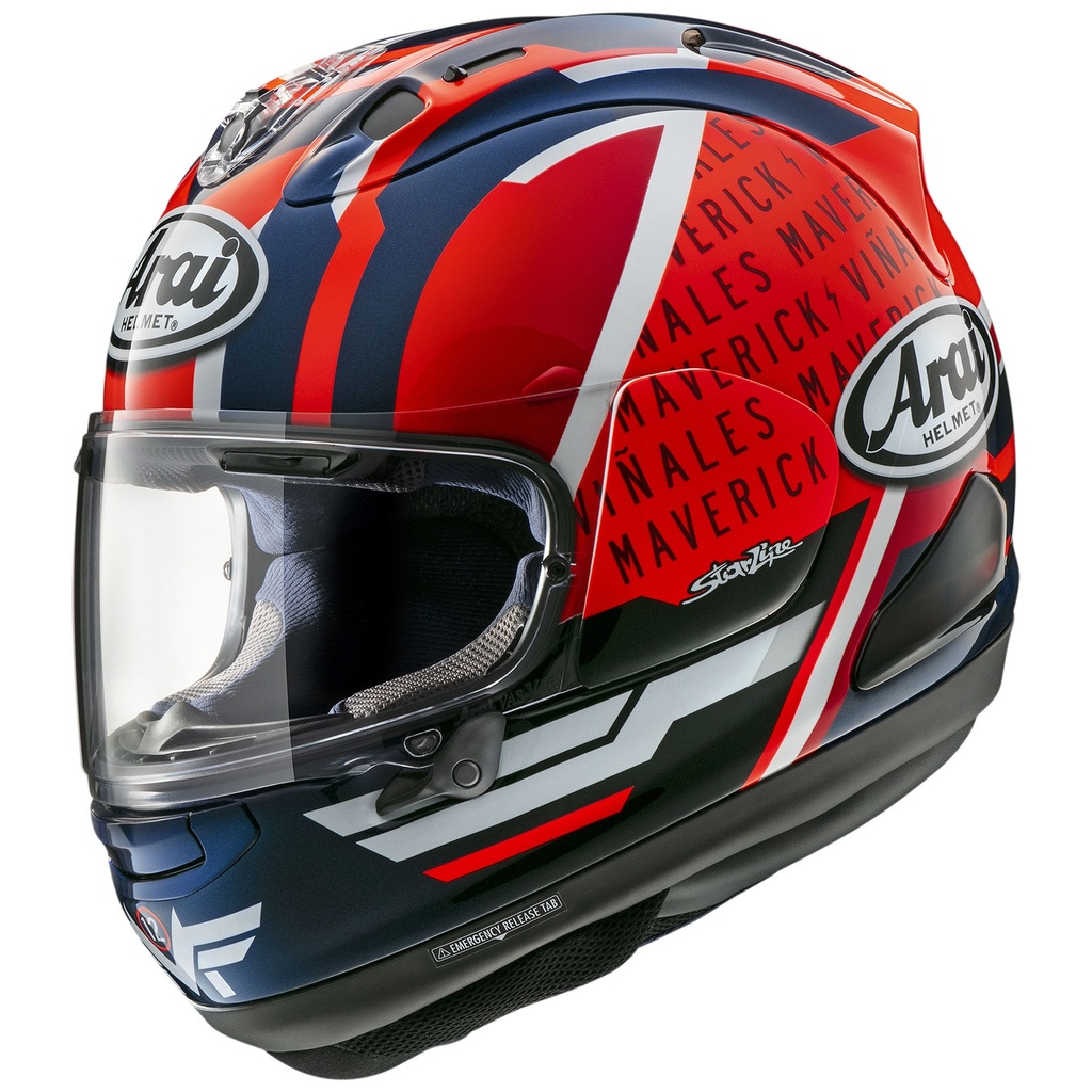 [5001534-3819108] Arai RX-7V EVO Maverick Vinales Replica Motorcycle Helmet (M (57-58cm))