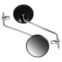 Bike-It Universal 8mm Round Moped Mirror - Pair