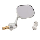 Oberon Oblong Adjustable Bar-End Mirror 12-19mm