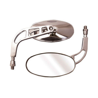 [BIKMRU007] Bike-It Universal Phantom Oval Mirrors Chrome