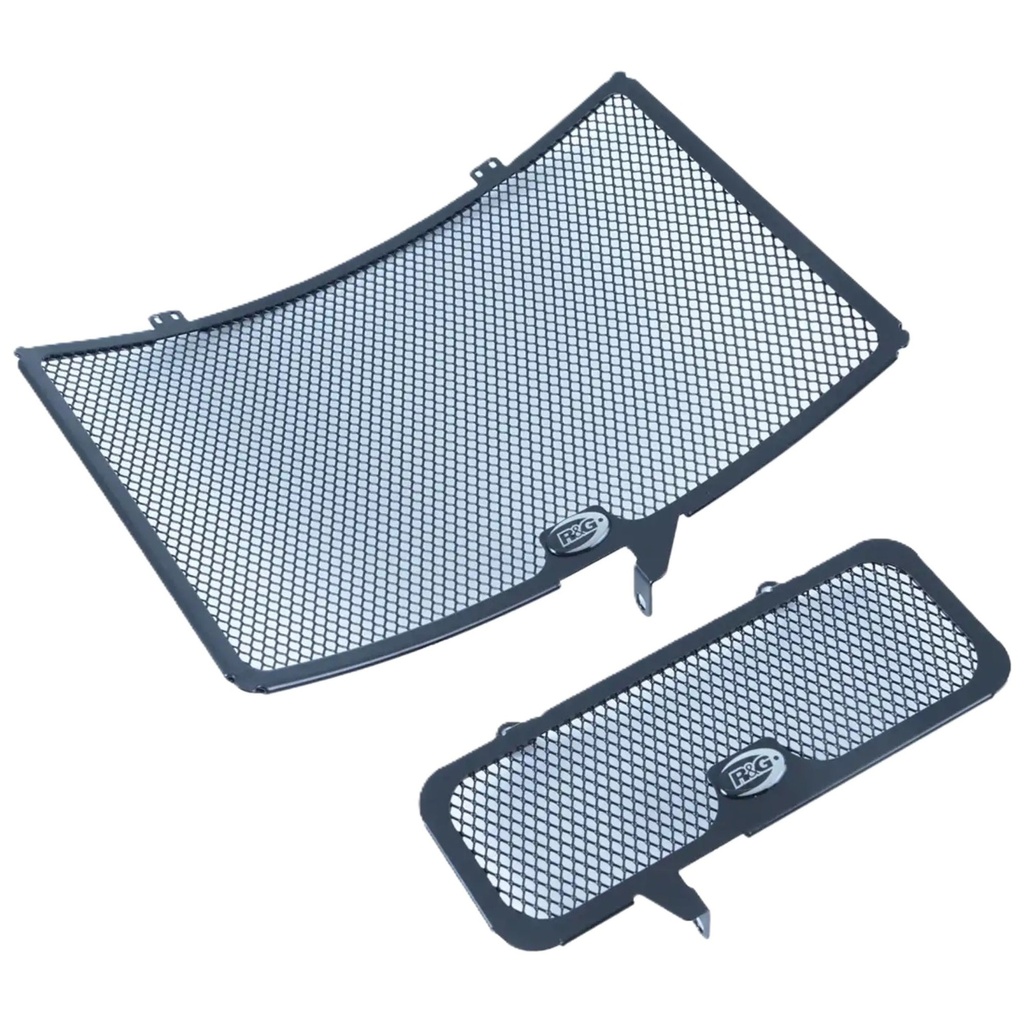 [RGPRAD9019BK] R&G Motorcycle Aluminium Radiator & Oil Cooler Guard Set
