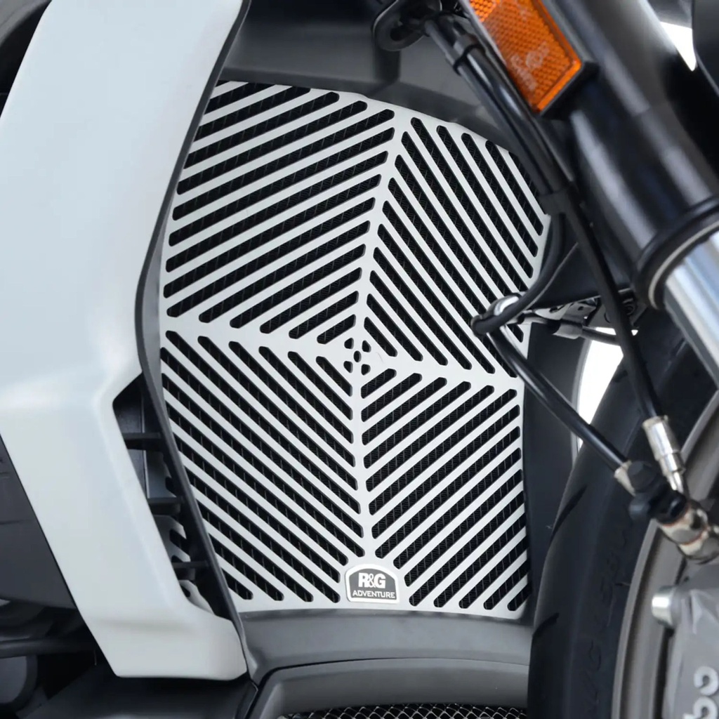 R&G Motorcycle Brushed Aluminium Radiator Guard