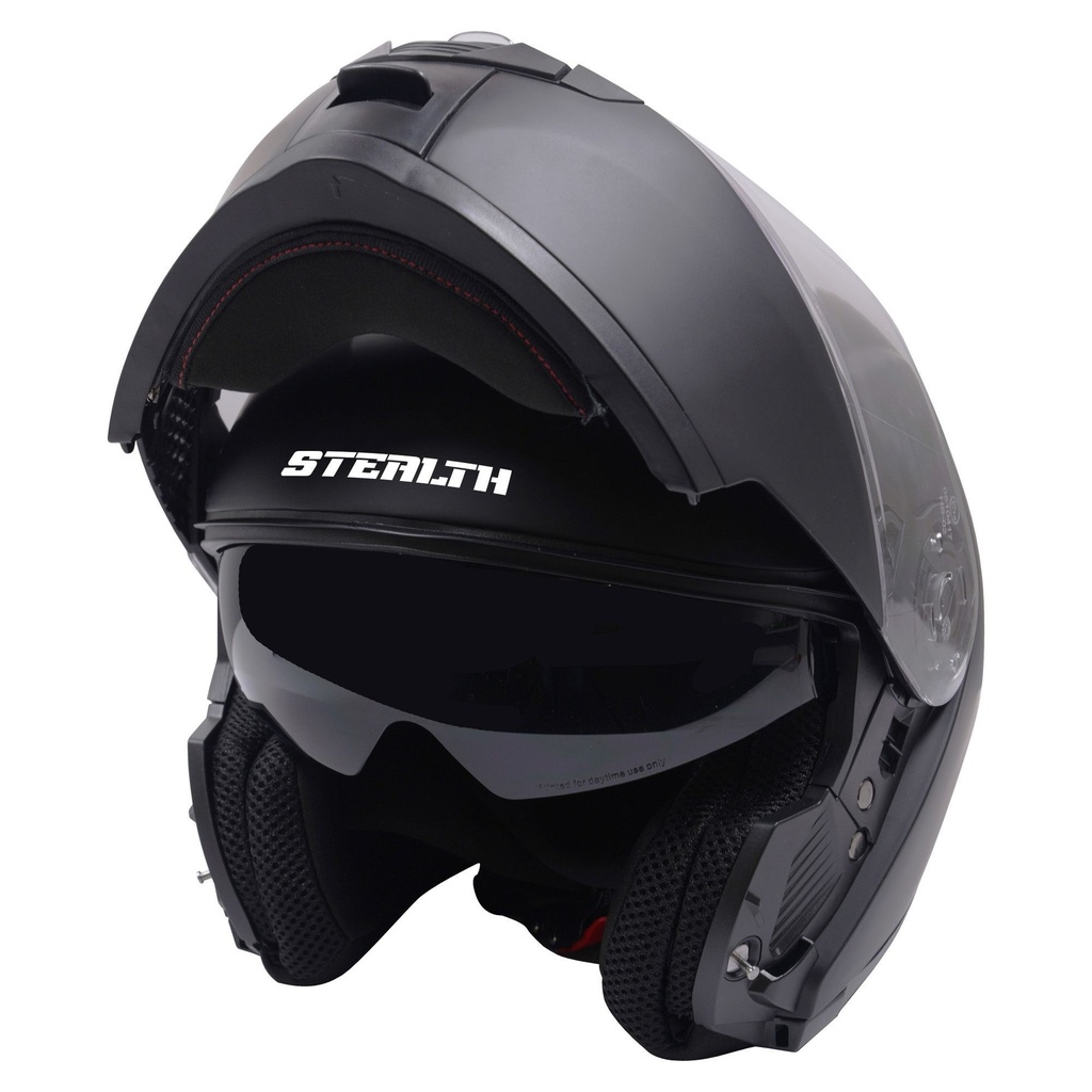 [5001226-3810244] Stealth V159 Motorcycle Helmet (M (57-58cm), Gloss White)