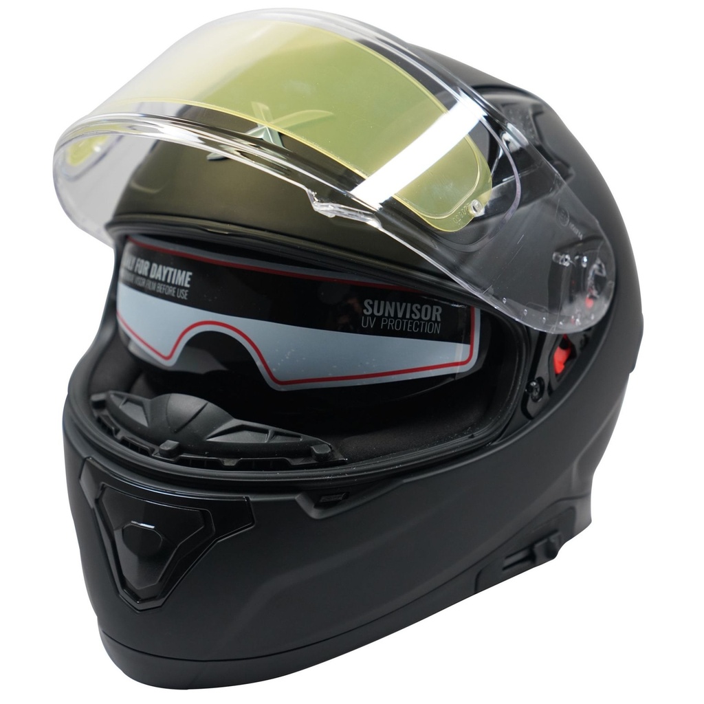 [5001058-3621317] Axor Apex Motorcycle Helmet (M (57-58cm), Gloss White)