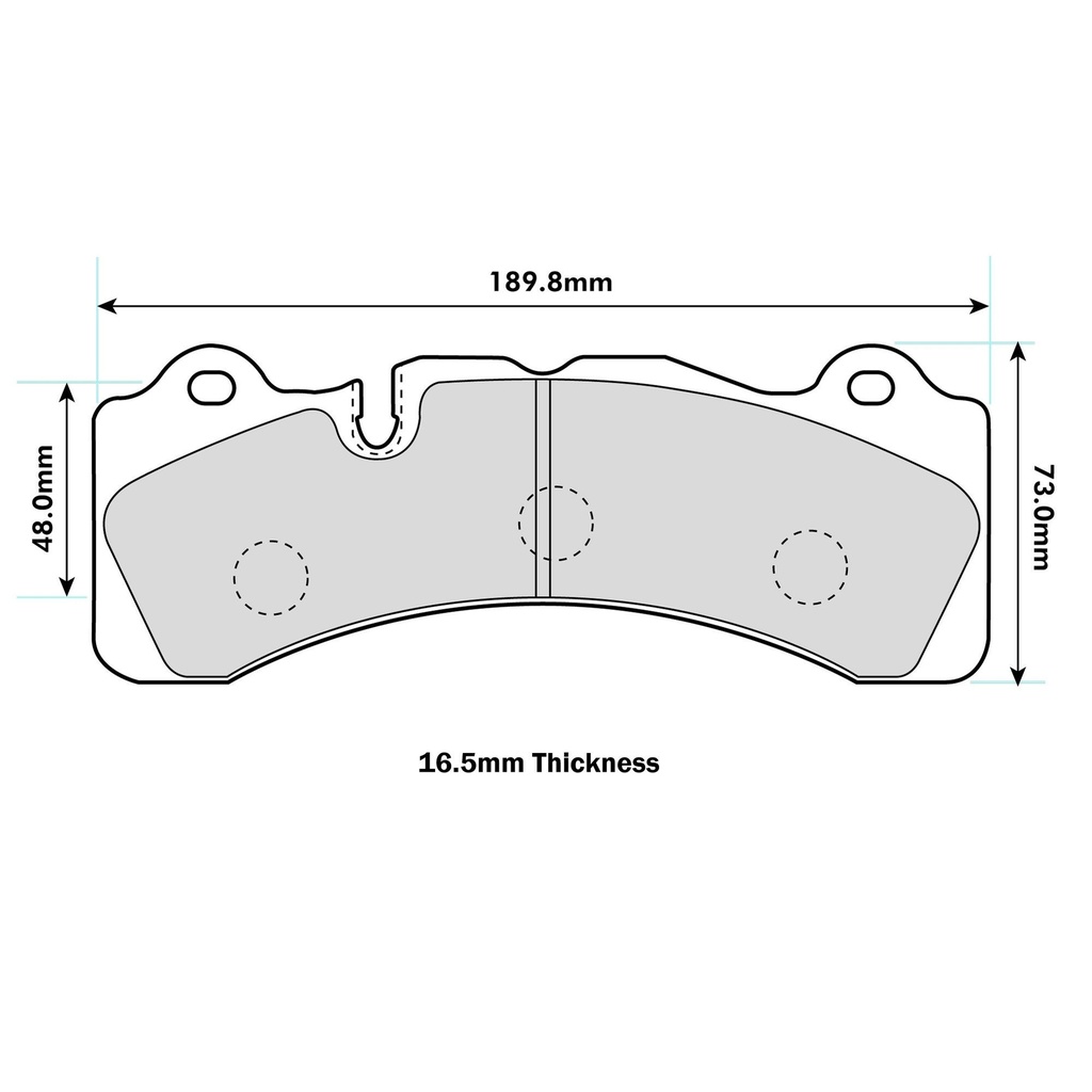 PBS Brakes ProComp E1 Brake Pads To Fit Brembo GT-6 Caliper