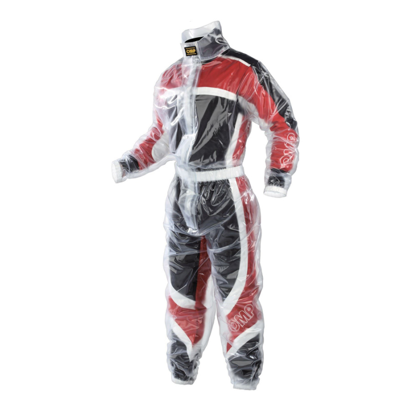 OMP Kart Rain Suit - Clear