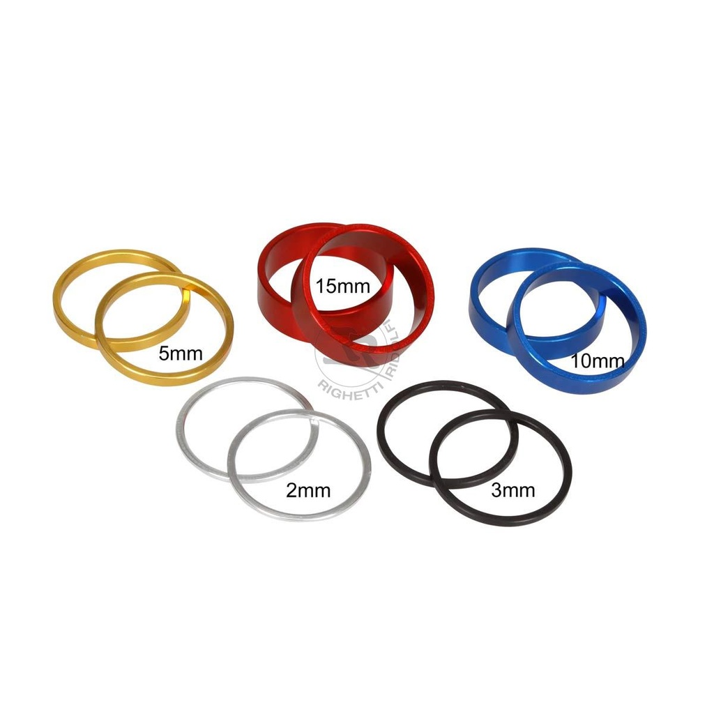 [WHSS50COL] 50mm Wheel Hub Spacer Set - Coloured