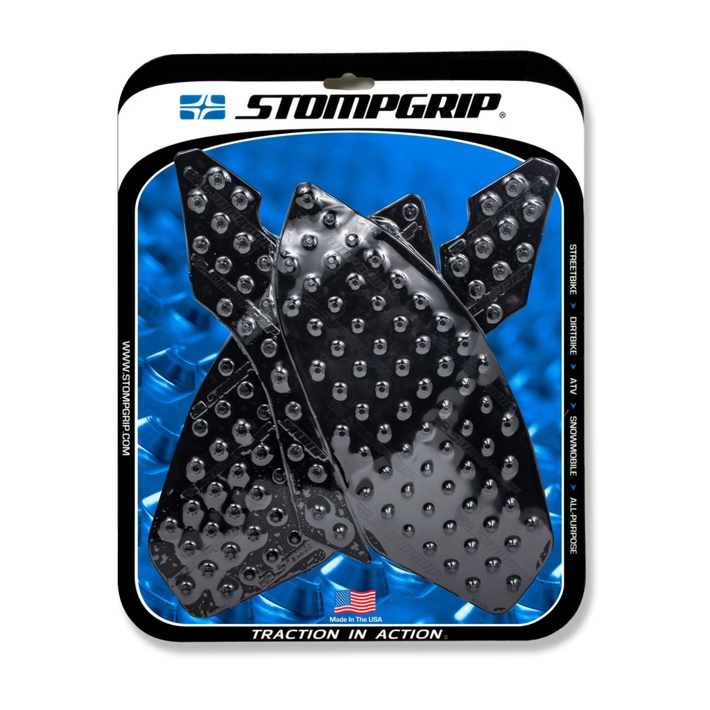 [STG55-12-0082B] StompGrip Super Volcano Streetbike Black Traction Kit