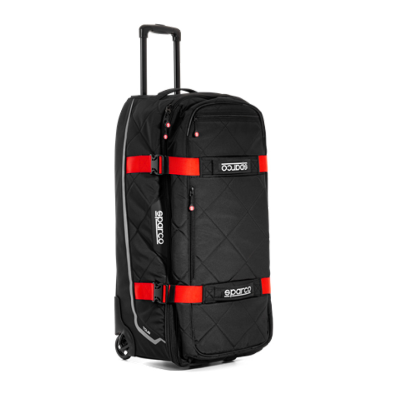 [SQBATOUR2] Sparco Gear Trolley Bag - TOUR (Black / Red)