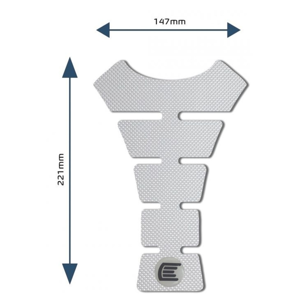 [5002299-3885688] Eazi-Grip Pro Motorcycle Centre Tank Pads (A, Black)