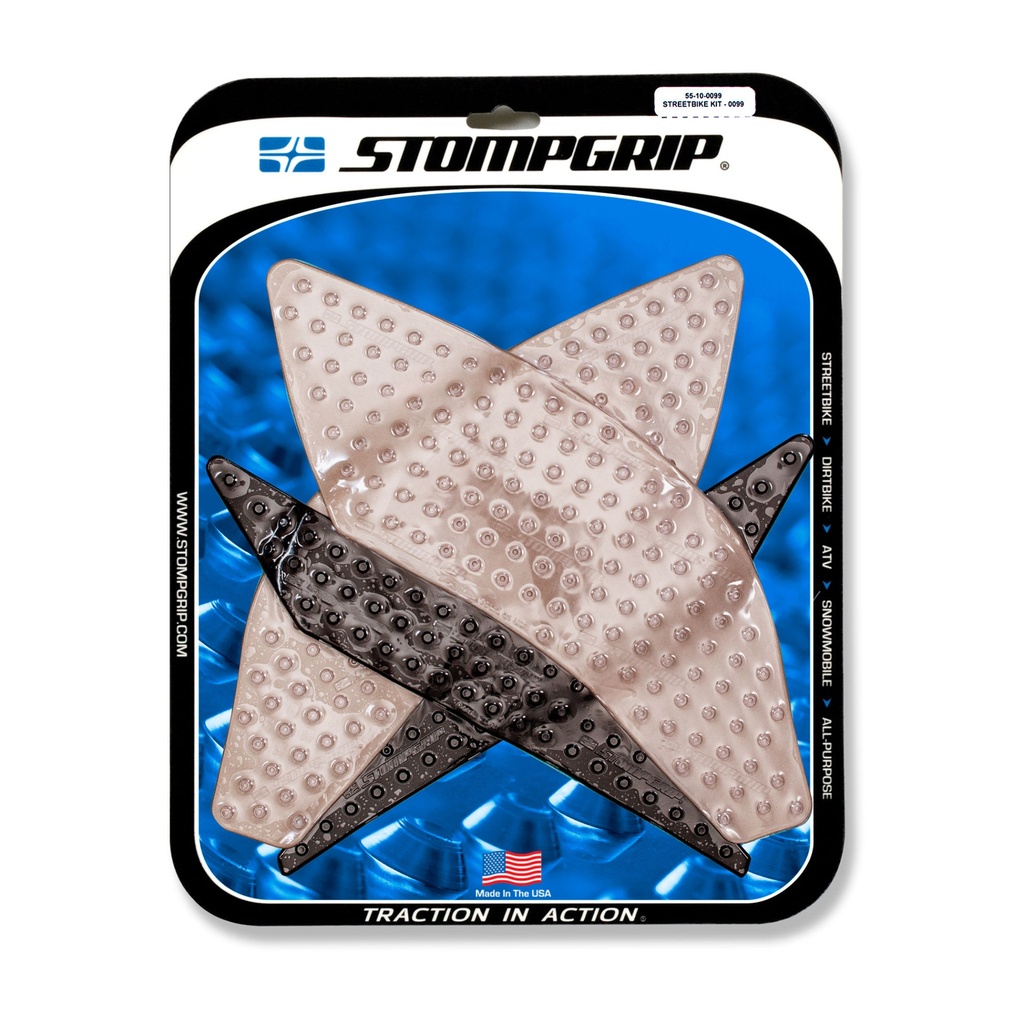 [STG55-10-0099] StompGrip Volcano Streetbike Clear Traction Kit