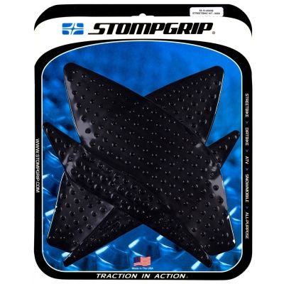 [STG55-10-0099B] StompGrip Volcano Streetbike Black Traction Kit