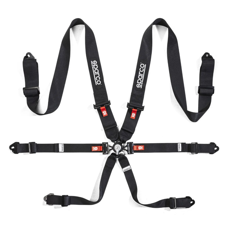 Sparco Harness - 6P Steel Adjustors - 3"