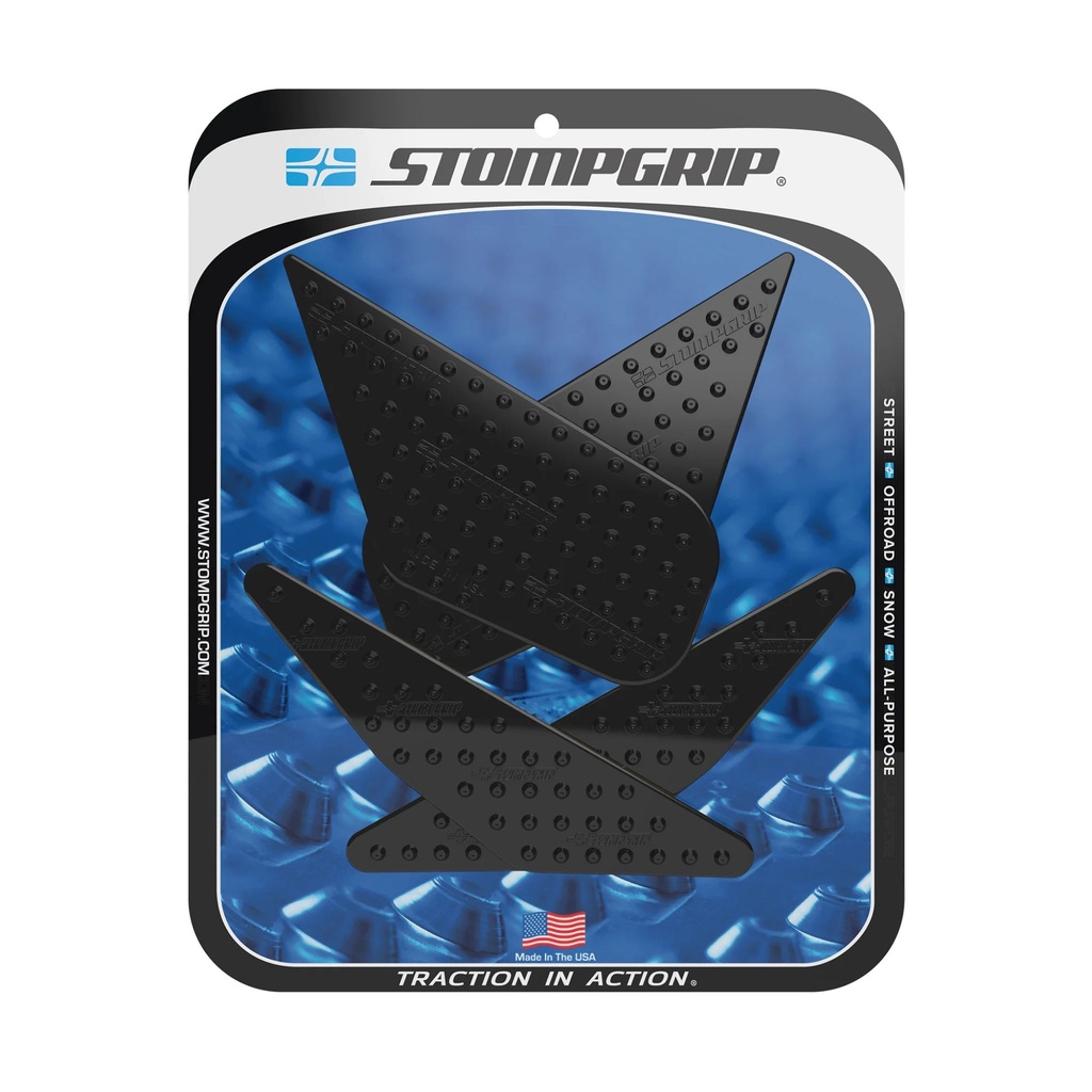 StompGrip Volcano Streetbike Black Traction Kit