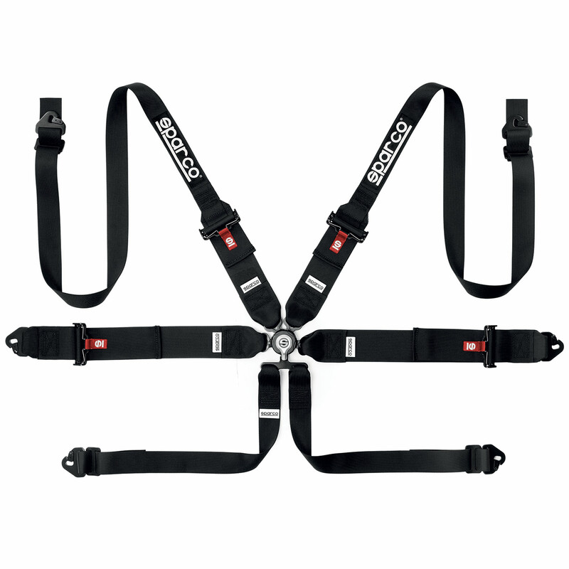 Sparco Harness - 6P Steel Adjustors - 3"/2"HANS