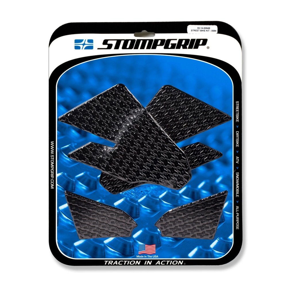 StompGrip Icon Streetbike Black Traction Kit
