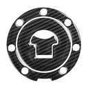 Red Dynamic Carbon Fibre Effect Motorcycle Fuel Cap Defender