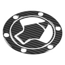 Red Dynamic Carbon Fibre Effect Motorcycle Fuel Cap Defender