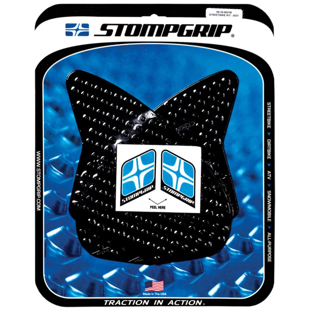 StompGrip Volcano Streetbike Black Traction Kit